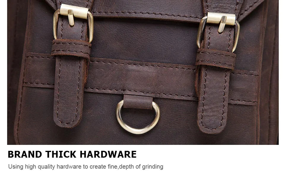 HUMERPAUL Shoulder Bag for Men Casual Genuine Leather Messenger Crossbody Bags Business Handbag for Work Full Grain Leather - Image 21